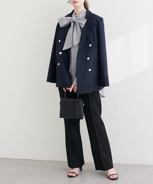 natural couture（ナチュラルクチュール）の「プチハイフリルブラウス（シャツ/ブラウス・レディース・ブルー系その他/ブラック系その他/イエロー系その他・FREE）」の9枚目の写真