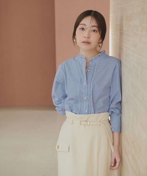 プチハイフリルブラウス（シャツ/ブラウス）｜natural couture