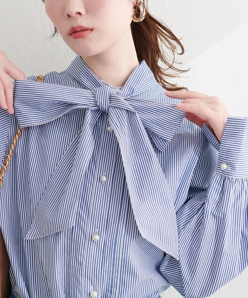 プチハイフリルブラウス（シャツ/ブラウス）｜natural couture