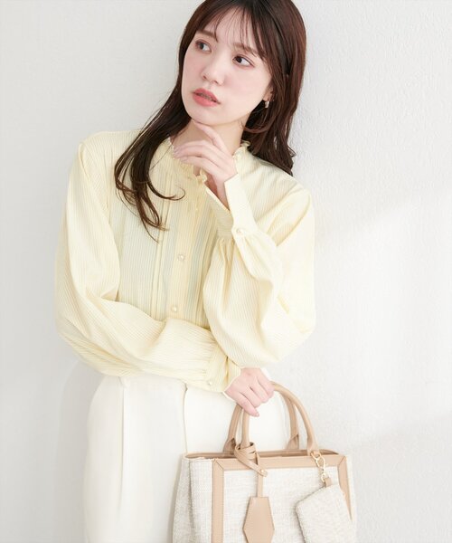 プチハイフリルブラウス（シャツ/ブラウス）｜natural couture
