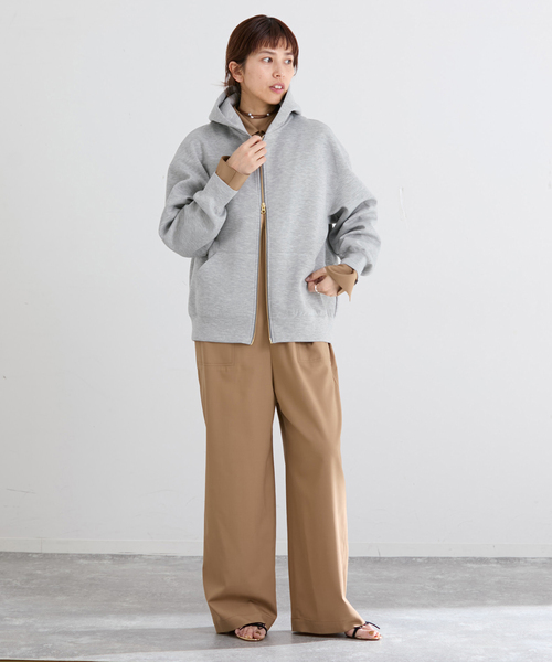 IENA(イエナ)の「《セットアップ対応》ダンボールニットフーディ(パーカー・レディース・チャコールグレー/ブラック系その他・FREE)」の17枚目の写真