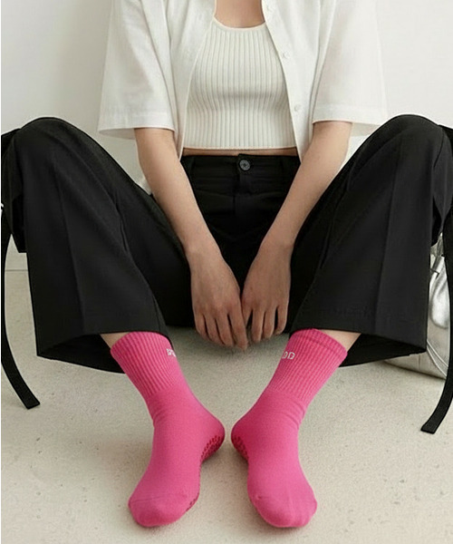 Burner(バーナー)の「【OKUOKU 0909】 oku-socks-30-2(ソックス/靴下・メンズ・ピンク/ライトグリーン/ブラック/ピンク系その他/グレー/オフホワイト・FREE)」の6枚目の写真
