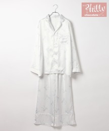 Heather（ヘザー）の「【Philly chocolate×Heather】リボンサテンルームウェア　642192（ルームウェア/パジャマ）」