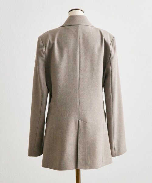 OLIVE des OLIVE（オリーブデオリーブ）の「【Belle Charme】Slim Line Long Tailored Jacket（テーラードジャケット・レディース・グレイッシュベージュ/ブラック系その他/ベージュ系その他・FREE）」の15枚目の写真