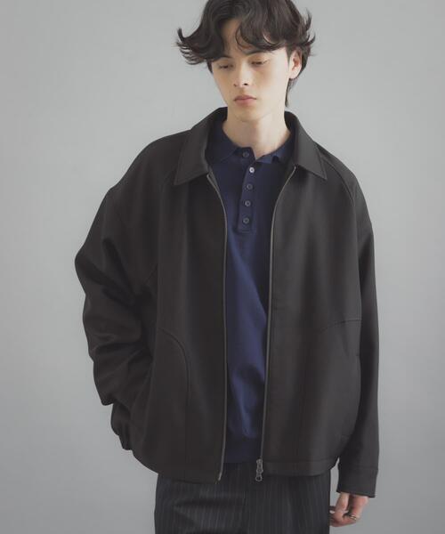 SENSE OF PLACE by URBAN RESEARCH（センスオブプレイスバイアーバンリサーチ）の「『撥水/防花粉』SKIN Proofジップブルゾン（ブルゾン・メンズ・ブルー/ブラウン/ブラック・LARGE/MEDIUM）」の2枚目の写真