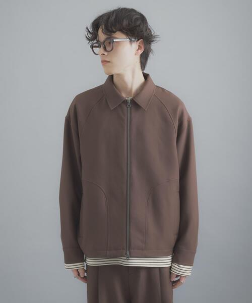 SENSE OF PLACE by URBAN RESEARCH（センスオブプレイスバイアーバンリサーチ）の「『撥水/防花粉』SKIN Proofジップブルゾン（ブルゾン・メンズ・ブルー/ブラウン/ブラック・LARGE/MEDIUM）」の4枚目の写真