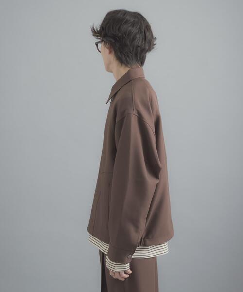 SENSE OF PLACE by URBAN RESEARCH（センスオブプレイスバイアーバンリサーチ）の「『撥水/防花粉』SKIN Proofジップブルゾン（ブルゾン・メンズ・ブルー/ブラウン/ブラック・LARGE/MEDIUM）」の5枚目の写真