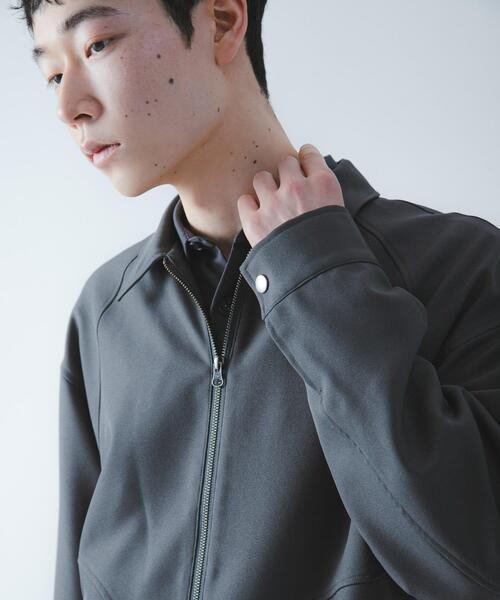 SENSE OF PLACE by URBAN RESEARCH（センスオブプレイスバイアーバンリサーチ）の「『撥水/防花粉』SKIN Proofジップブルゾン（ブルゾン・メンズ・ブルー/ブラウン/ブラック・LARGE/MEDIUM）」の9枚目の写真