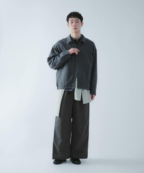 SENSE OF PLACE by URBAN RESEARCH（センスオブプレイスバイアーバンリサーチ）の「『撥水/防花粉』SKIN Proofジップブルゾン（ブルゾン・メンズ・ブルー/ブラウン/ブラック・LARGE/MEDIUM）」の12枚目の写真