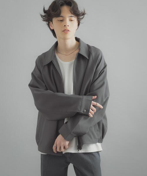 SENSE OF PLACE by URBAN RESEARCH（センスオブプレイスバイアーバンリサーチ）の「『撥水/防花粉』SKIN Proofジップブルゾン（ブルゾン・メンズ・ブルー/ブラウン/ブラック・LARGE/MEDIUM）」の16枚目の写真