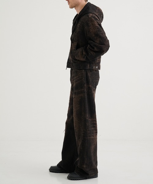 TAAKK（ターク）の「【TAAKK/ターク】Denim Hoodie（ブルゾン・メンズ・ブラウン・3/2）」の4枚目の写真