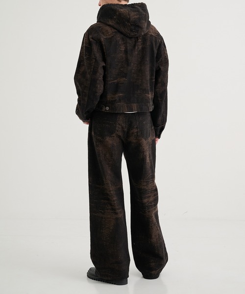 TAAKK（ターク）の「【TAAKK/ターク】Denim Hoodie（ブルゾン・メンズ・ブラウン・3/2）」の5枚目の写真