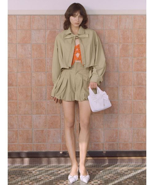 SNIDEL(スナイデル)の「バルーンサファリショートパンツ(その他パンツ・レディース・ベージュ/インディゴブルー/ホワイト・0/1)」の4枚目の写真