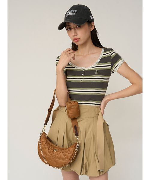 SNIDEL(スナイデル)の「バルーンサファリショートパンツ(その他パンツ・レディース・ベージュ/インディゴブルー/ホワイト・0/1)」の12枚目の写真