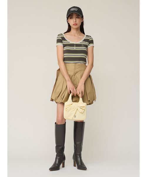 SNIDEL(スナイデル)の「バルーンサファリショートパンツ(その他パンツ・レディース・ベージュ/インディゴブルー/ホワイト・0/1)」の13枚目の写真