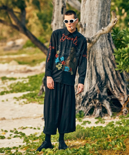 glamb（グラム）の「Prayer Flower Shirt / プレイヤーフラワーシャツ（シャツ/ブラウス・メンズ・ブラック・S/M/L）」の10枚目の写真