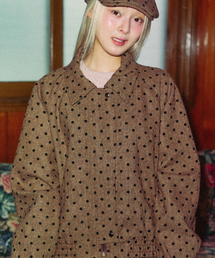 KOOKEESEE（クキシ）の「ウールドットヘリンボーンジャンパー（ブラウン）（その他アウター）」