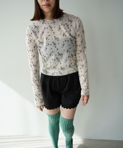 SANSeLF（サンセルフ）の「【SANSeLF】フラワーシアートップス saw26s030（その他トップス・レディース・ブラック/オレンジ・FREE）」の21枚目の写真