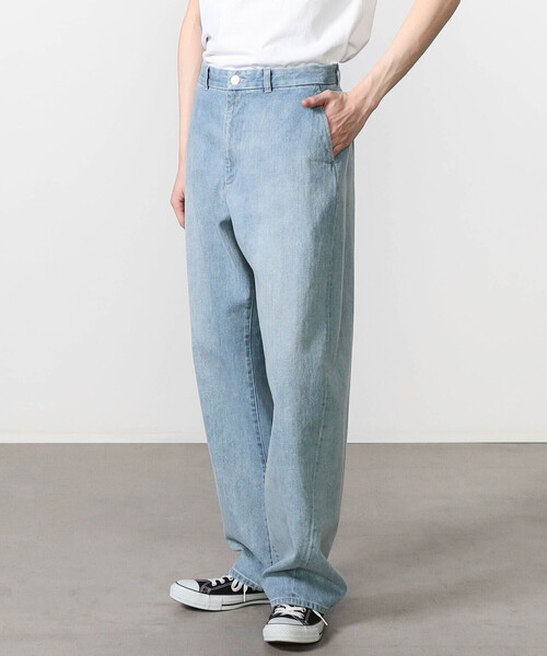 ORCIVAL（オーシバル）の「ORCIVAL | コットンドライツイル ワイドカーブパンツ MEN（デニムパンツ・メンズ・インディゴブルー・4/5）」の12枚目の写真