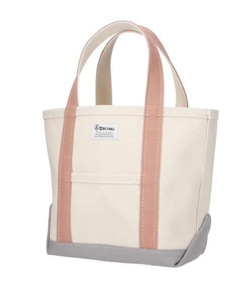 ORCIVAL(オーシバル)の「ORCIVAL (オーシバル)キャンバストートバッグ 中/OR-H0284 KWC(トートバッグ・レディース・ライトグレー/グリーン/ピンク/A/イエロー/オレンジ/C/ライトピンク/チャコールグレー/B・M)」の6枚目の写真