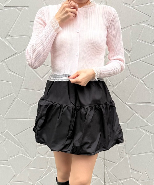 Nia(ニア)の「Nia(ニア)/バルーンミニスカート(スカート・レディース・ホワイト/ブラック・LARGE/MEDIUM/SMALL)」の8枚目の写真