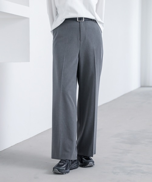 for/c（フォーシー）の「[低身長/高身長向けサイズ有]きれいめ撥水ストレートパンツ【サスティナブル】（スラックス・レディース・ライトグレー/チャコールグレー/ブラック/グレー・MP/MT/LL/L/M）」の16枚目の写真