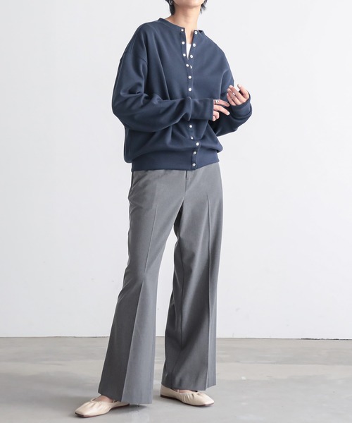 for/c（フォーシー）の「[低身長/高身長向けサイズ有]きれいめ撥水ストレートパンツ【サスティナブル】（スラックス・レディース・ライトグレー/チャコールグレー/ブラック/グレー・MP/MT/LL/L/M）」の21枚目の写真