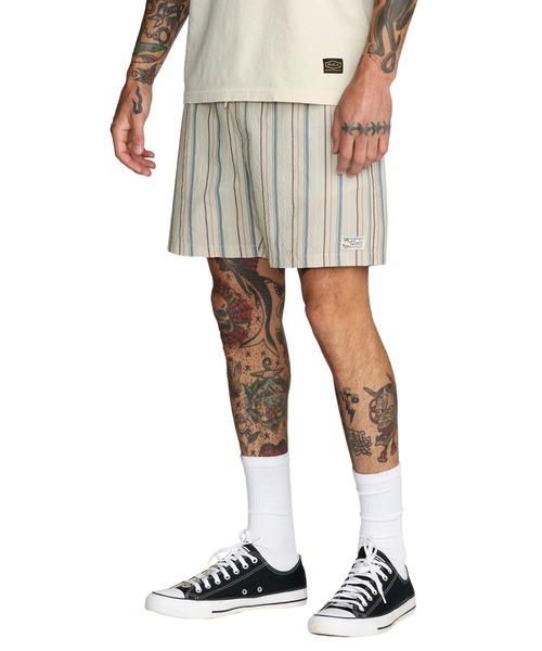 RVCA（ルーカ）の「RVCA メンズ EXOTICA SEERSUCKER ELASTIC 17 ボードショーツ 【2026年春夏モデル】/ルーカ水陸両用ウエストゴムサーフトランクス・ボードショーツ・バギーショーツ(水着)（水着・メンズ・ライトカーキ・X-LARGE/LARGE/MEDIUM/SMALL）」の4枚目の写真