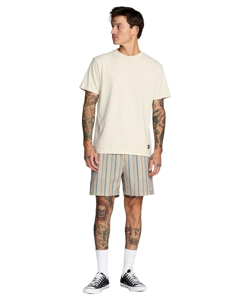 RVCA（ルーカ）の「RVCA メンズ EXOTICA SEERSUCKER ELASTIC 17 ボードショーツ 【2026年春夏モデル】/ルーカ水陸両用ウエストゴムサーフトランクス・ボードショーツ・バギーショーツ(水着)（水着・メンズ・ライトカーキ・X-LARGE/LARGE/MEDIUM/SMALL）」の6枚目の写真