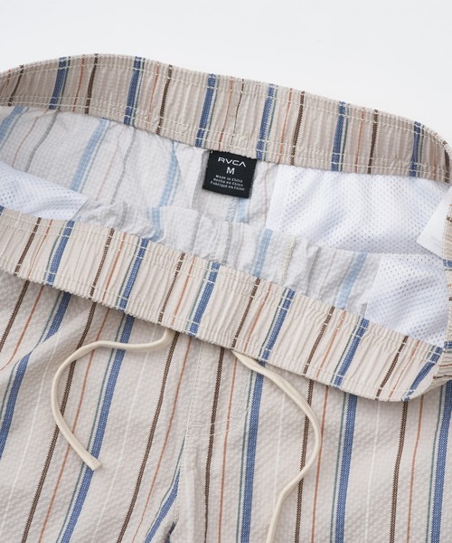 RVCA（ルーカ）の「RVCA メンズ EXOTICA SEERSUCKER ELASTIC 17 ボードショーツ 【2026年春夏モデル】/ルーカ水陸両用ウエストゴムサーフトランクス・ボードショーツ・バギーショーツ(水着)（水着・メンズ・ライトカーキ・X-LARGE/LARGE/MEDIUM/SMALL）」の7枚目の写真