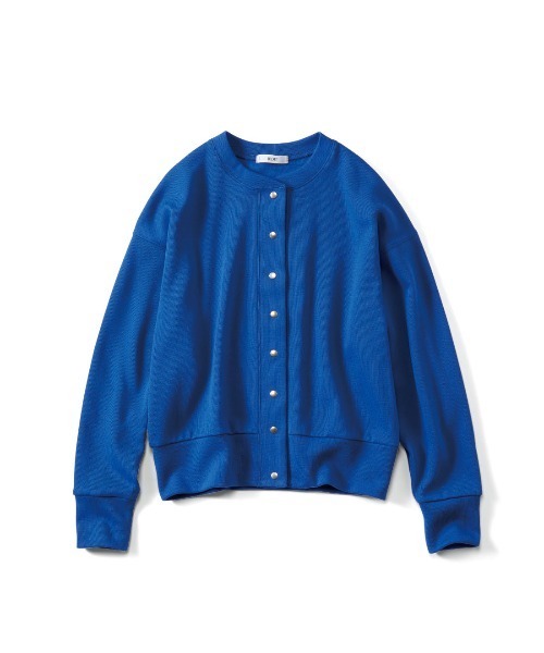 IEDIT(イディット)の「IEDIT ニット見えカットソーできちんと見えてらくちん UVカットドットボタンカーディガン(カーディガン/ボレロ・レディース・アイボリー/ネイビー/ブルー・M/L/LL/3L/S/4L)」の8枚目の写真