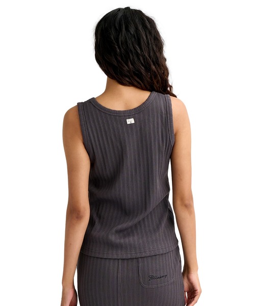 BILLABONG（ビラボン）の「BILLABONG/ビラボン タンクトップ アイレットテレコ BG013363（タンクトップ・レディース・オフホワイト/スミクロ・L/M）」の4枚目の写真