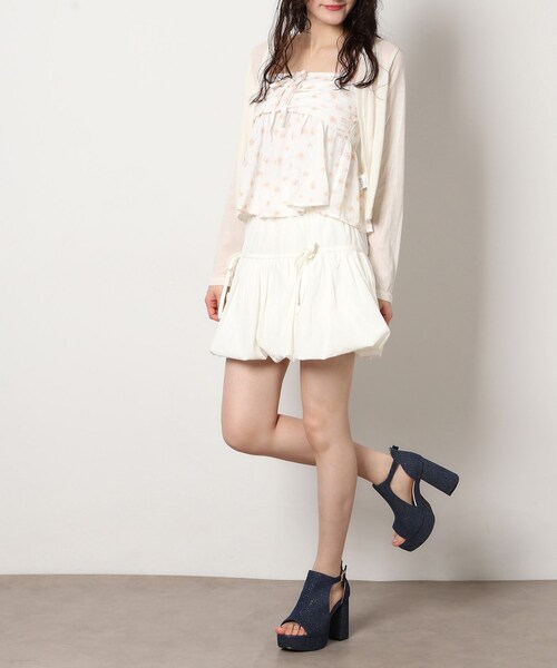 ESPERANZA(エスペランサ)の「チャンキーヒール厚底サンダル(サンダル・レディース・ブルー系その他4/ブラック/アイボリー・M/S/LL/L)」の12枚目の写真