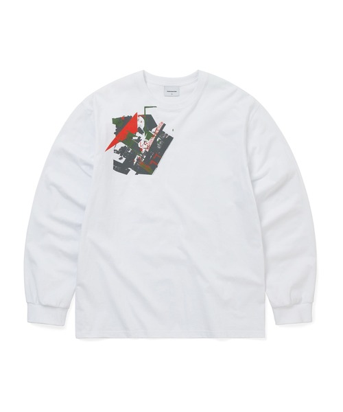 thisisneverthat(ディスイズネバーザット)の「Shape L/S Tee(Tシャツ/カットソー・メンズ・ライトグリーン/ホワイト・L/M/S/XL)」の2枚目の写真