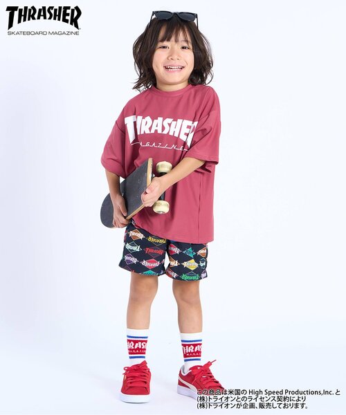 Ampersand（アンパサンド）の「THRASHER　ソックス（ソックス/靴下・キッズ・ブラック/レッド/グレー・21/18/15 /12/24）」の5枚目の写真