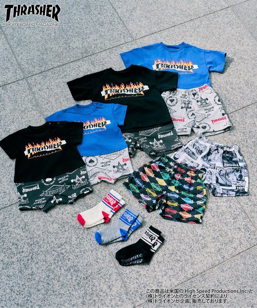 Ampersand（アンパサンド）の「THRASHER　ソックス（ソックス/靴下・キッズ・ブラック/レッド/グレー・21/18/15 /12/24）」の7枚目の写真