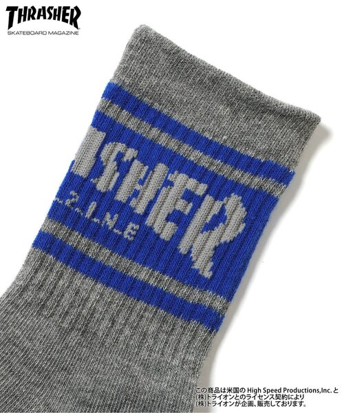 Ampersand（アンパサンド）の「THRASHER　ソックス（ソックス/靴下・キッズ・ブラック/レッド/グレー・21/18/15 /12/24）」の11枚目の写真