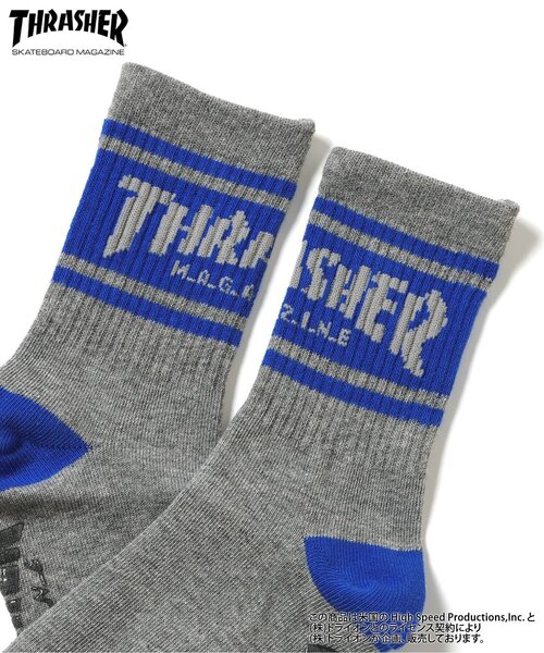 Ampersand（アンパサンド）の「THRASHER　ソックス（ソックス/靴下・キッズ・ブラック/レッド/グレー・21/18/15 /12/24）」の12枚目の写真