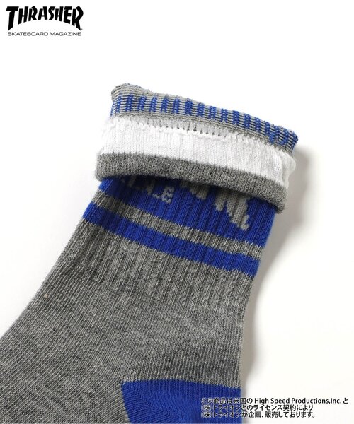 Ampersand（アンパサンド）の「THRASHER　ソックス（ソックス/靴下・キッズ・ブラック/レッド/グレー・21/18/15 /12/24）」の13枚目の写真