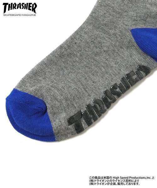 Ampersand（アンパサンド）の「THRASHER　ソックス（ソックス/靴下・キッズ・ブラック/レッド/グレー・21/18/15 /12/24）」の14枚目の写真