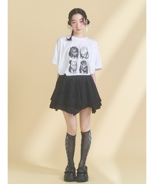 merry jenny(メリージェニー)の「frill mary jane metal sneakers(スニーカー・レディース・ピンク/ブラック/オフホワイト・LARGE/MEDIUM/SMALL)」の8枚目の写真