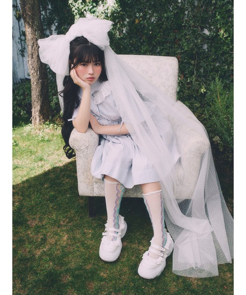 merry jenny(メリージェニー)の「frill mary jane metal sneakers(スニーカー・レディース・ピンク/ブラック/オフホワイト・LARGE/MEDIUM/SMALL)」の20枚目の写真