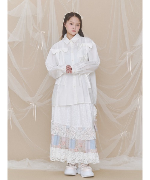 merry jenny(メリージェニー)の「frill mary jane metal sneakers(スニーカー・レディース・ピンク/ブラック/オフホワイト・LARGE/MEDIUM/SMALL)」の15枚目の写真