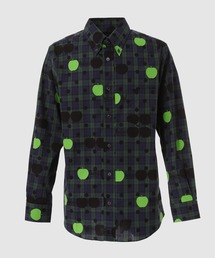 THE BEATLES CdG APPLE PRINTED SHORT SLEEVE SHIRT BLACK（シャツ