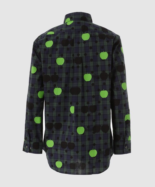 THE BEATLES COMME des GARCONS（ザ ビートルズ コムデギャルソン）の「THE BEATLES CdG APPLE PRINTED TARTAN CHECK LONG SLEEVE SHIRT NAVY（シャツ/ブラウス・メンズ・ネイビー・XS/XL）」の4枚目の写真