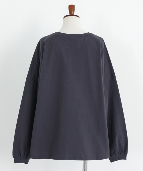 somari imagination(ソマリ イマジネーション)の「『プリントテープデザインカットソー』(Tシャツ/カットソー・レディース・オフホワイト/チャコール・FREE)」の20枚目の写真