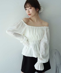 earth music&ecology | バルーンヘムブラウス(シャツ/ブラウス)