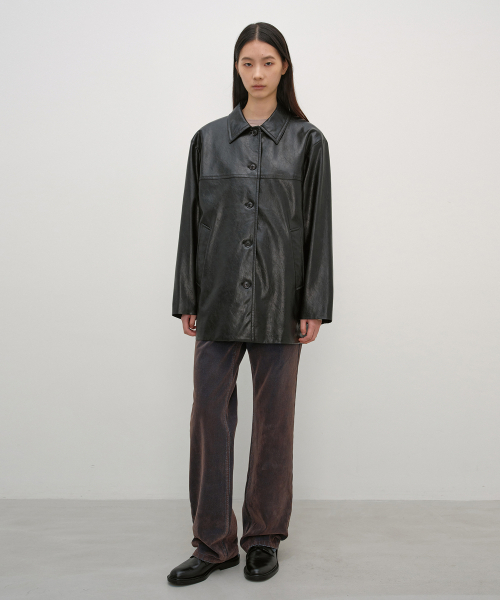 INSILENCE WOMEN(インサイレンスウーマン)の「ポウレザーコートブラック(ライダースジャケット・レディース・その他・SMALL/MEDIUM/X-SMALL/LARGE)」の2枚目の写真