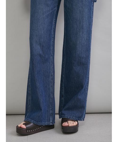 Mila Owen（ミラオーウェン）の「デニムオーバーオール（つなぎ/オールインワン・レディース・ブルー/ライトブルー/ベージュ・1/0）」の12枚目の写真