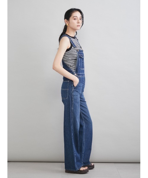 Mila Owen（ミラオーウェン）の「デニムオーバーオール（つなぎ/オールインワン・レディース・ブルー/ライトブルー/ベージュ・1/0）」の15枚目の写真